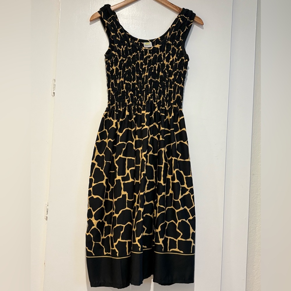 🦒 Rima Beach World Giraffe Print Resort Dress – One Size Fits All.  🦒